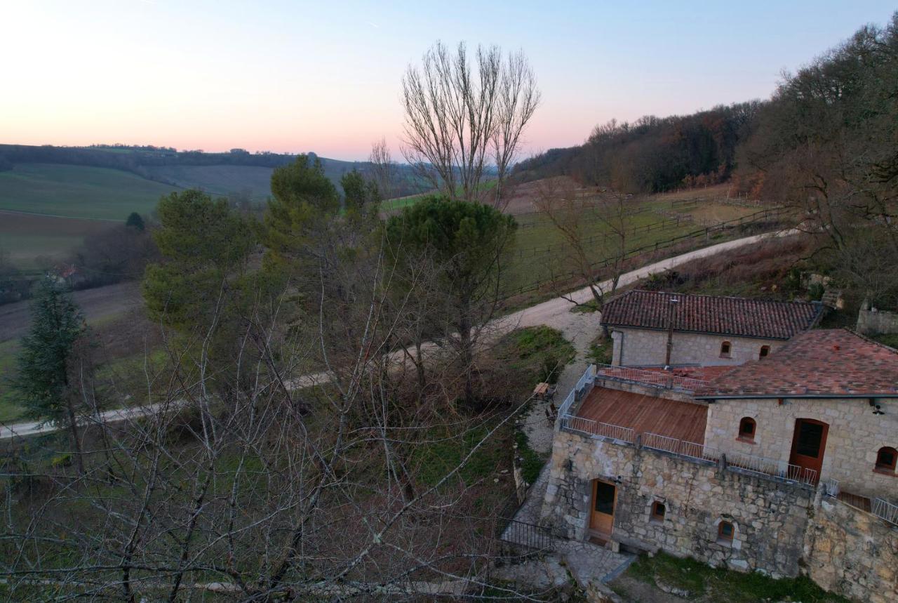 Grand Gite Les Cabanes De Fallot Pour 19 Personnes - Piscine Naturelle L'isle-Bouzon Екстериор снимка